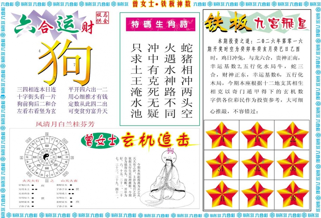 016期曾女士铁板神数B[图]