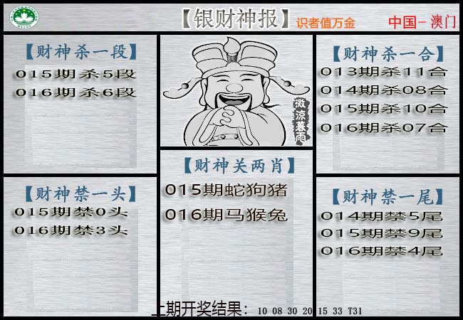 016期银财神[图]