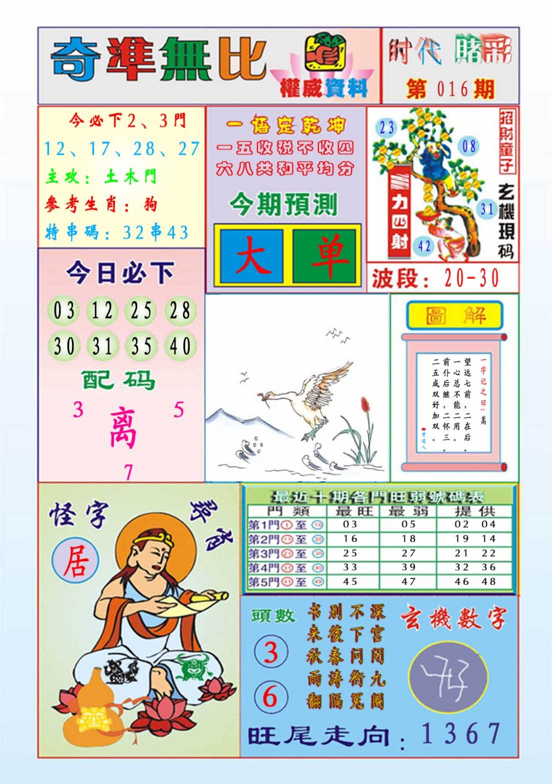 016期奇准无比[图]