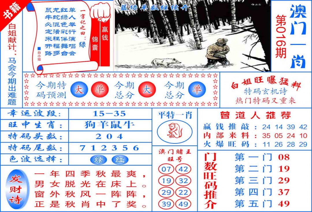 016期澳门东北虎[图]