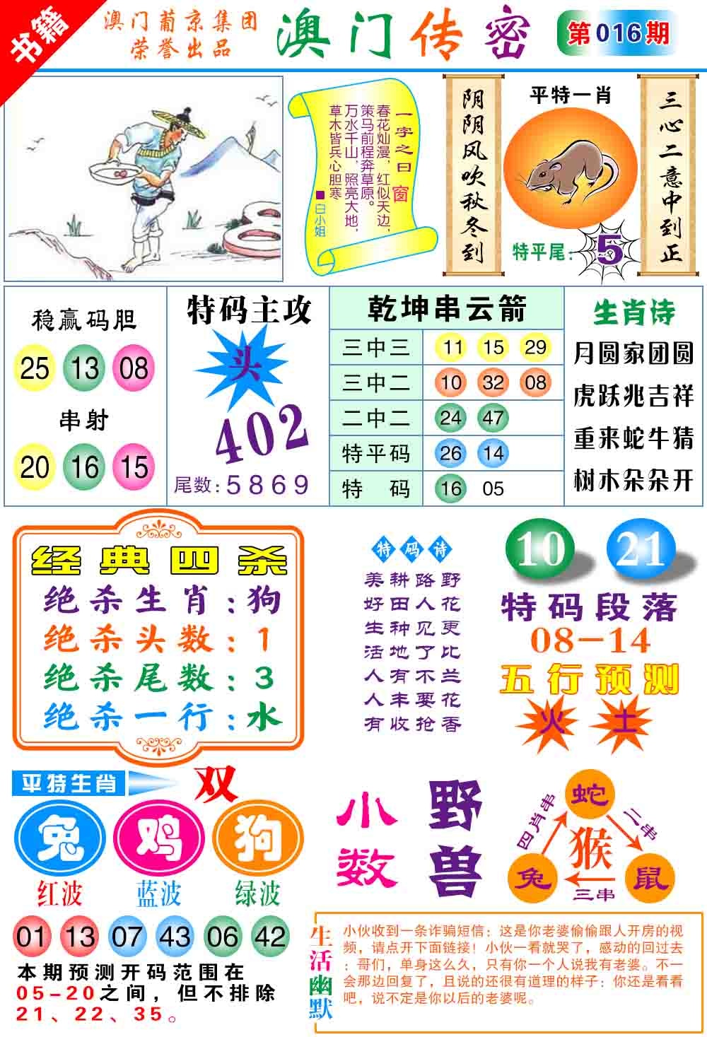 016期澳门传密心水[图]