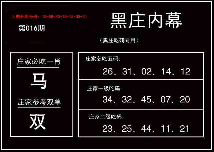 016期黑庄内幕[图]
