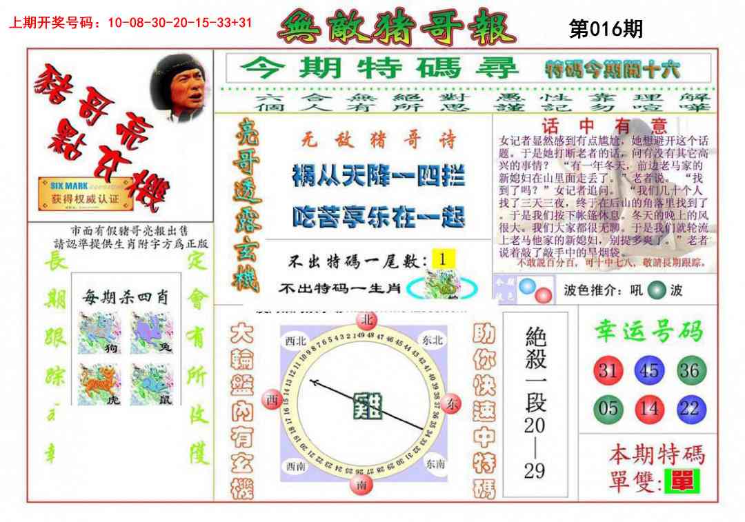 016期无敌猪哥[图]