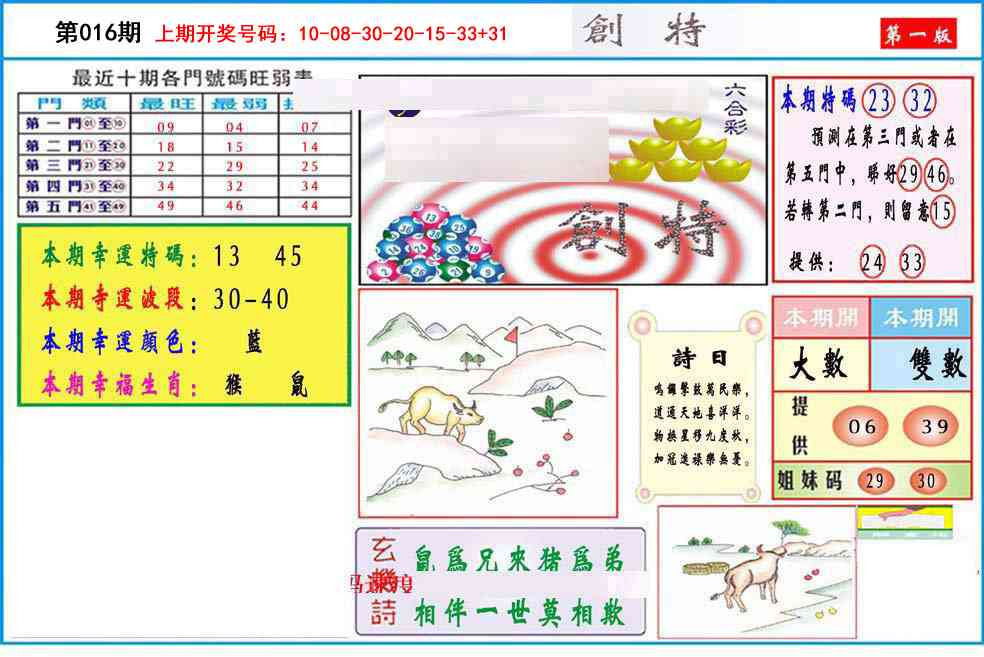 016期九龍创特A(推荐)[图]