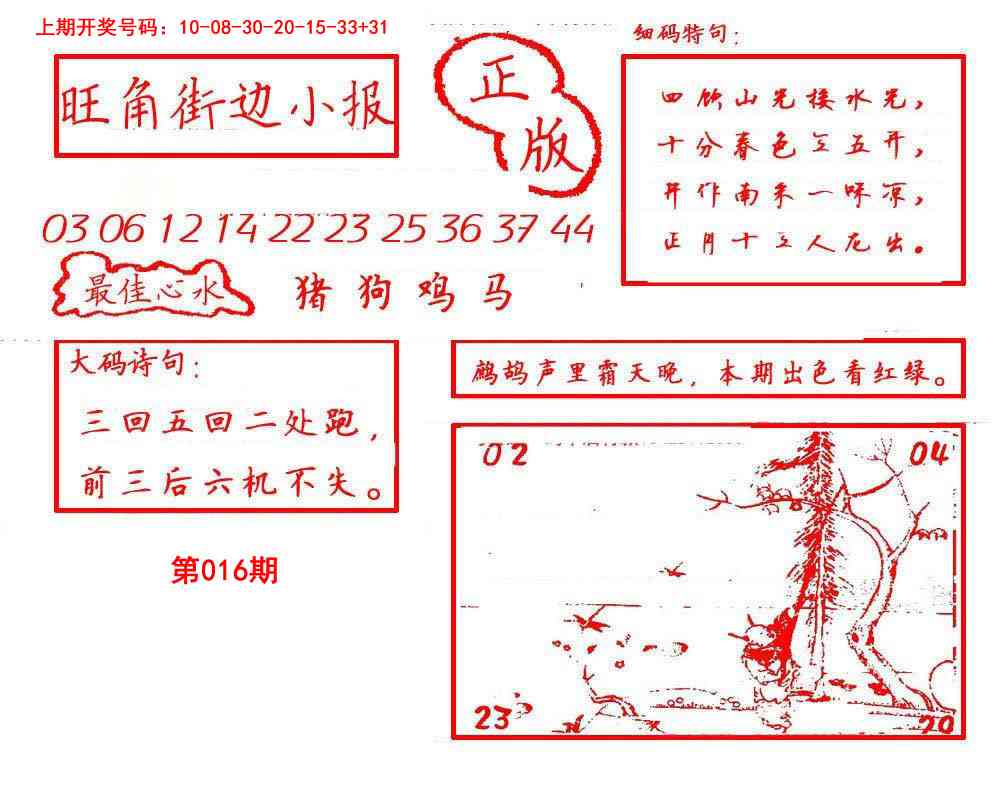 016期旺角街边小报[图]