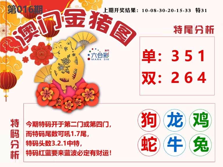 016期澳门金猪图[图]